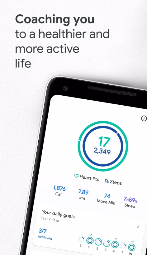 Google 健身：活动跟踪截图