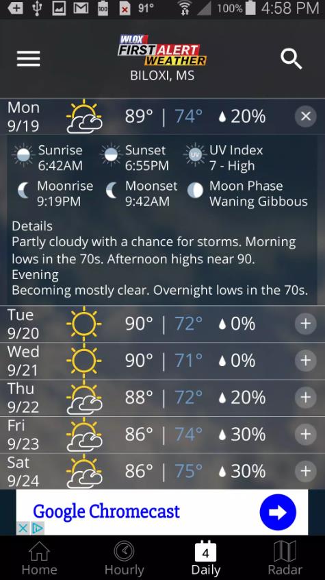 WLOX First Alert Weather截图
