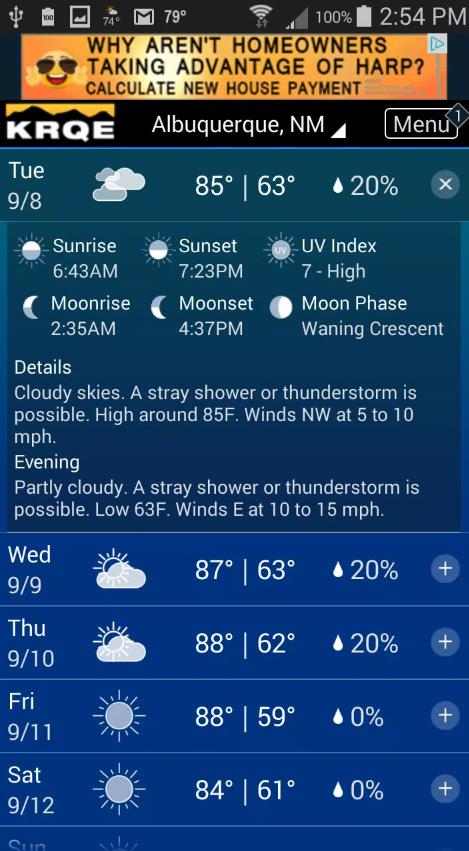KRQE Weather截图