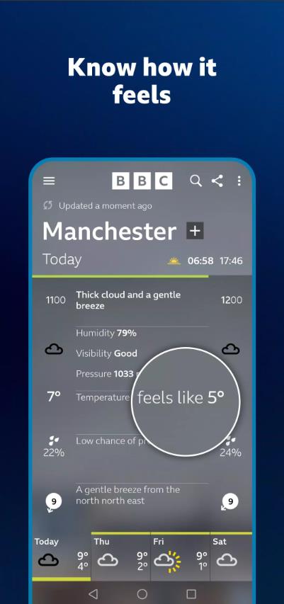 BBC Weather截图