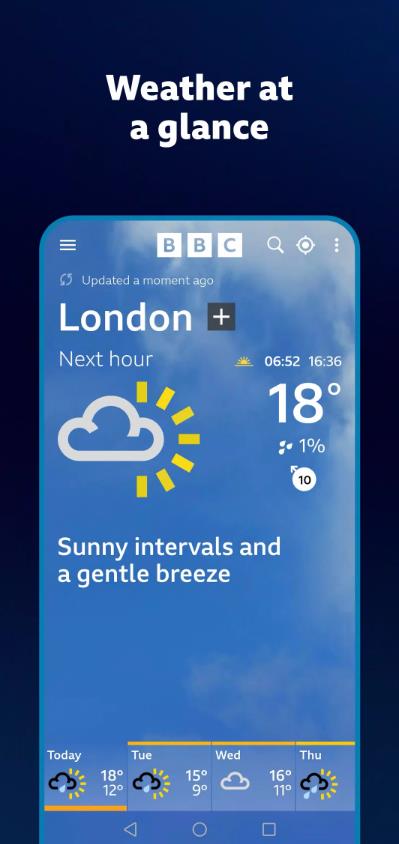 BBC Weather截图