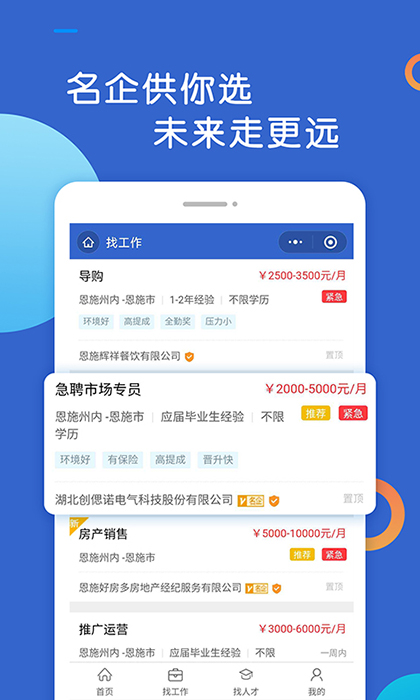 恩施人才网截图