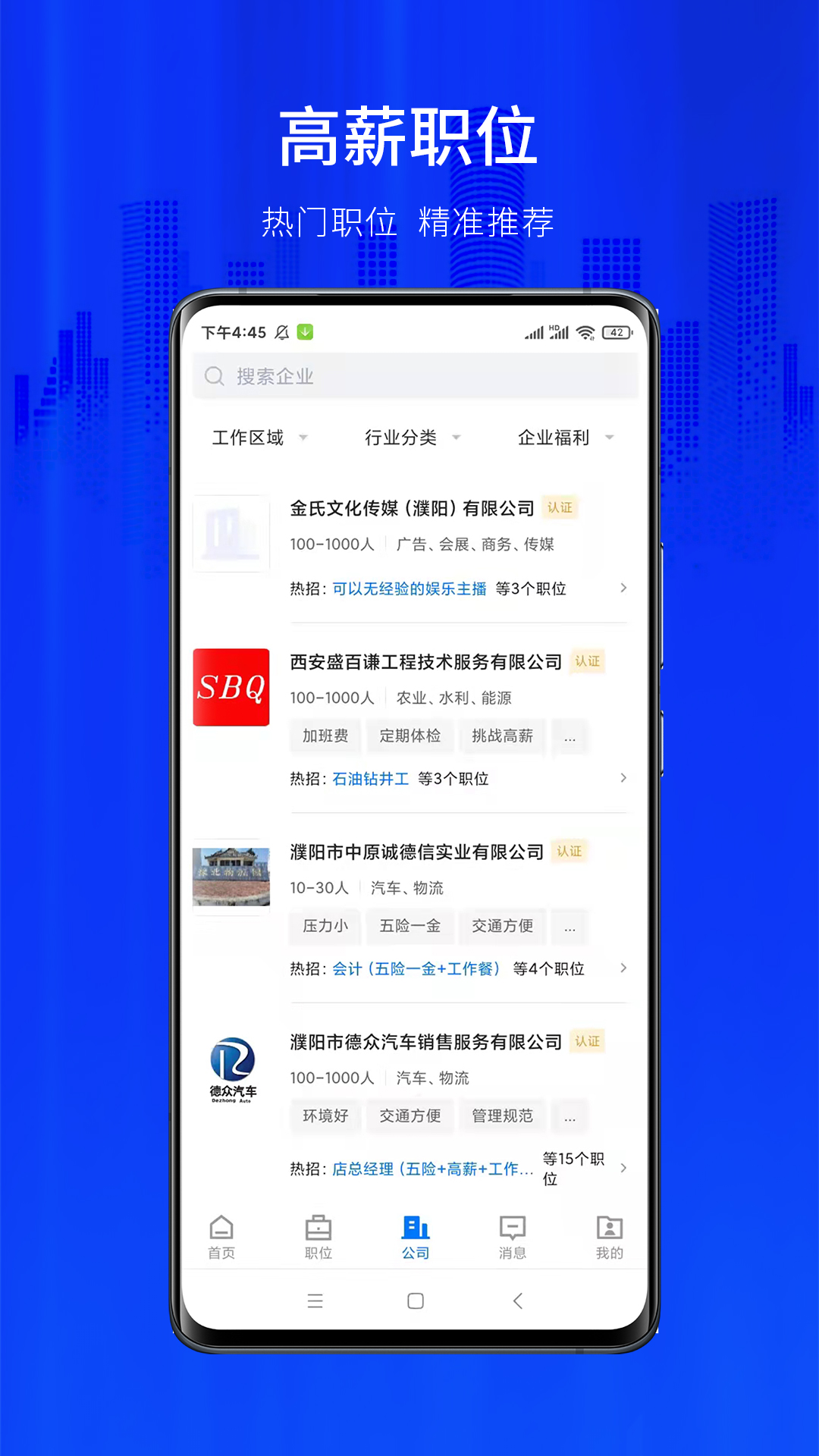 大濮人才网截图