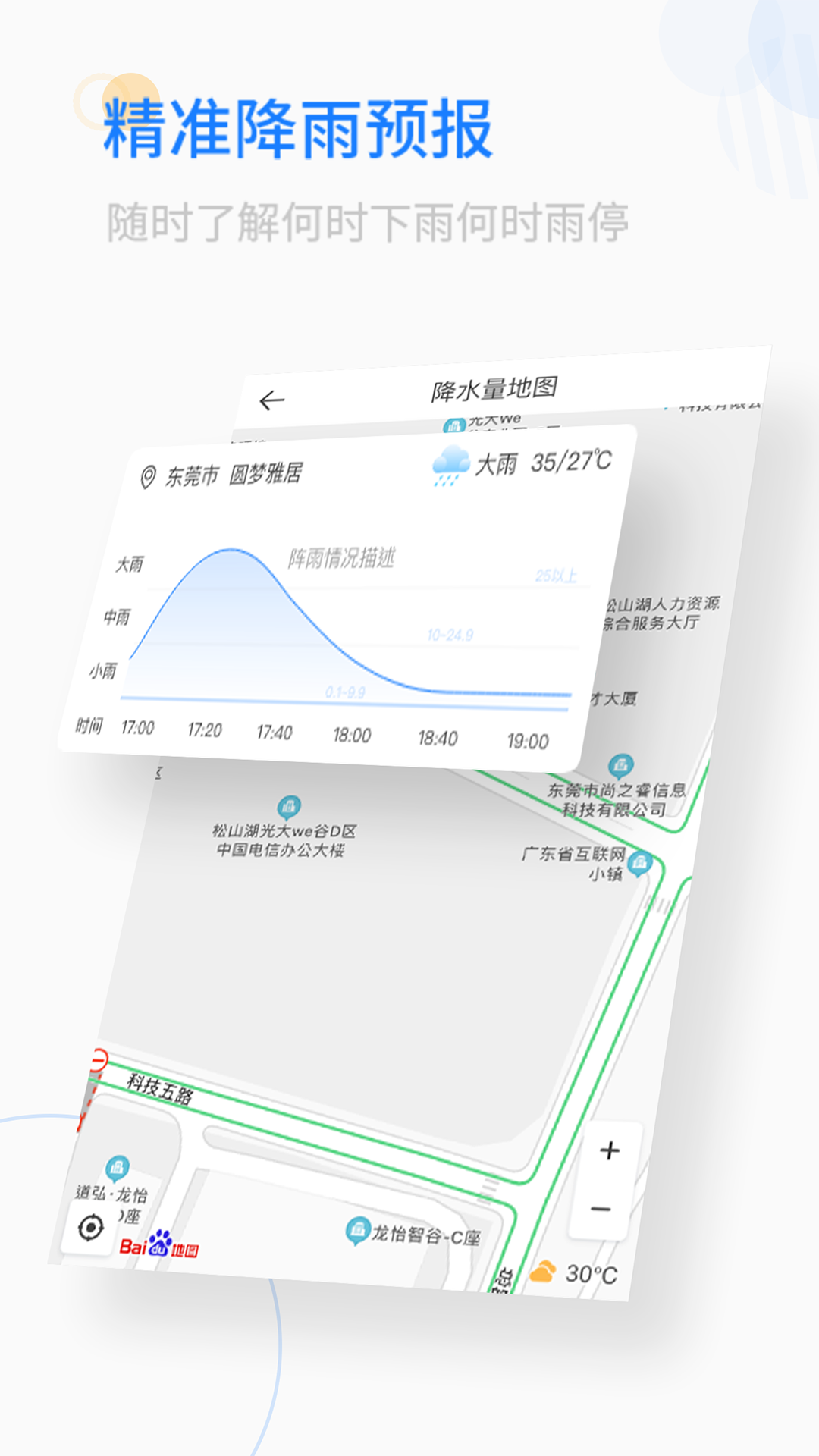 实时天气截图
