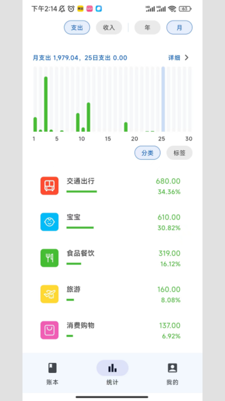小鹿记账截图